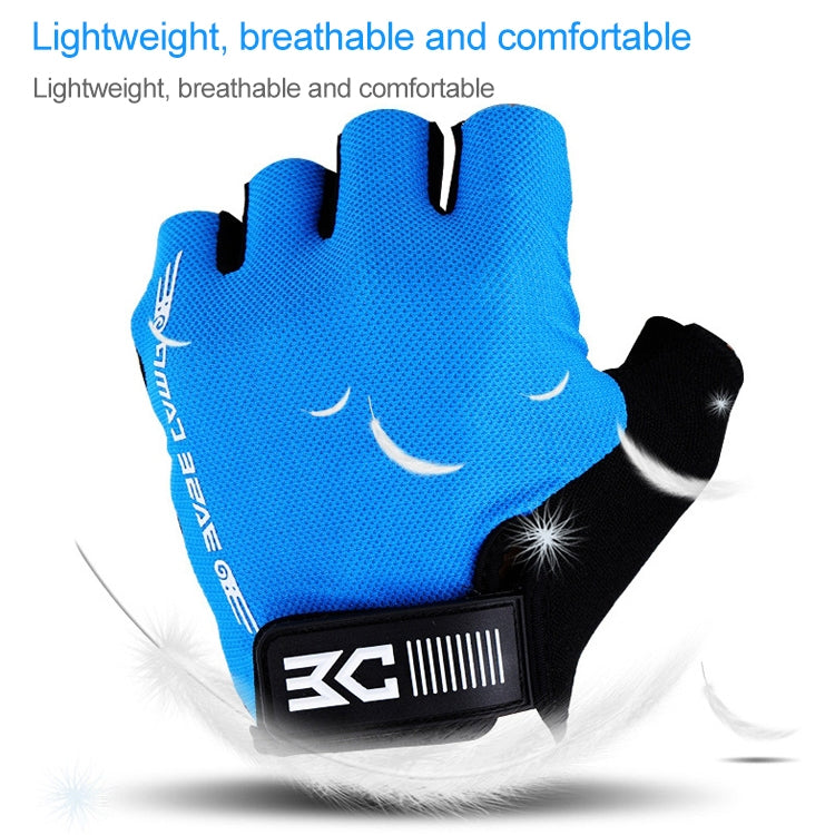 BaseCamp BC-204 Luvas de Ciclismo Meio Dedo em Lycra, Tamanho: XL, Tamanho: XL