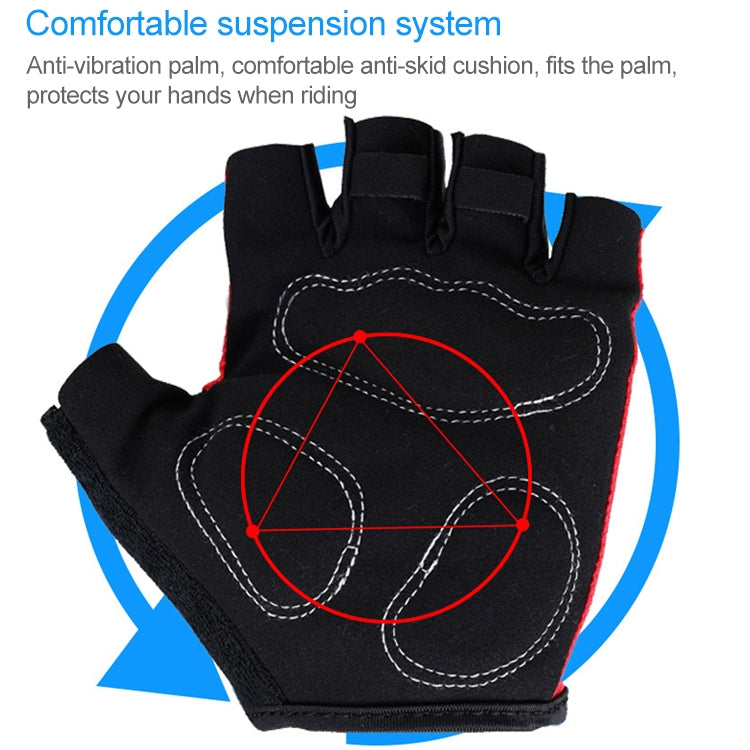 BaseCamp BC-204 Luvas de Ciclismo Meio Dedo em Lycra, Tamanho: XL, Tamanho: XL