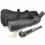 Visionking 20-60x80 Telescópio de Observação à Prova de Água com Zoom Bak4, Monóculo para Observação de Aves/Caça, com Tripé, 20-60x80