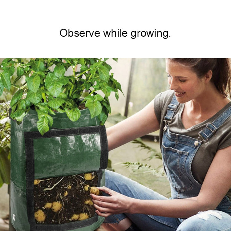 Sacos de PE para plantação de batatas de 10 galões, sacos para cultivo de vegetais, fornecimentos para agricultura e jardim, tamanho: 35cm x 45cm, 35cm x 45cm