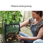 Sacos PE para Plantação de Batatas de 10 Galões, Sacos para Cultivo de Legumes, Suprimentos para Jardim e Quinta, Tamanho: 35cm x 50cm