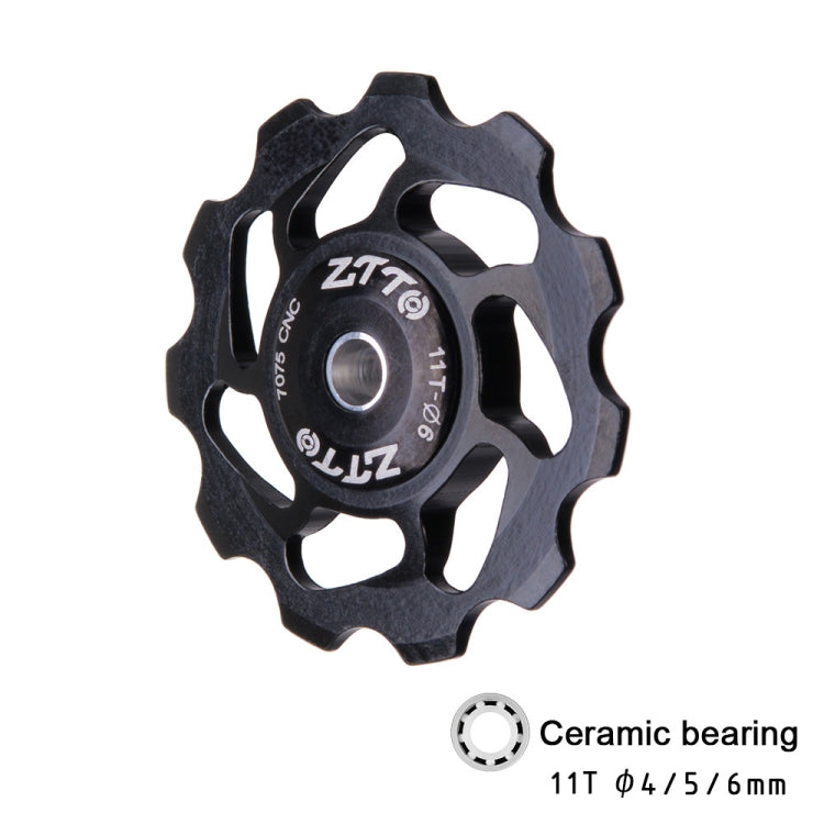 ZTTO 11T 4/5/6 MM desviador de bicicleta com rolamento cerâmico, acessórios para bicicleta