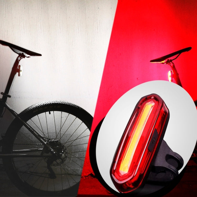 AQY-096 IPX4 luz traseira de bicicleta LED recarregável USB destacável de duas cores, branco e vermelho, azul e vermelho