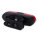 AQY-096 IPX4 luz traseira de bicicleta LED recarregável USB destacável de duas cores, branco e vermelho, azul e vermelho