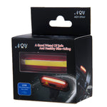 AQY-096 IPX4 luz traseira de bicicleta LED recarregável USB destacável de duas cores, branco e vermelho, azul e vermelho