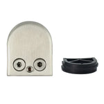 Clipe fixo para corrimão de vidro com suporte de fixação para placa de madeira, fundo plano mate polido, aço inoxidável 304, 8-12mm, fundo plano, aço inoxidável 304