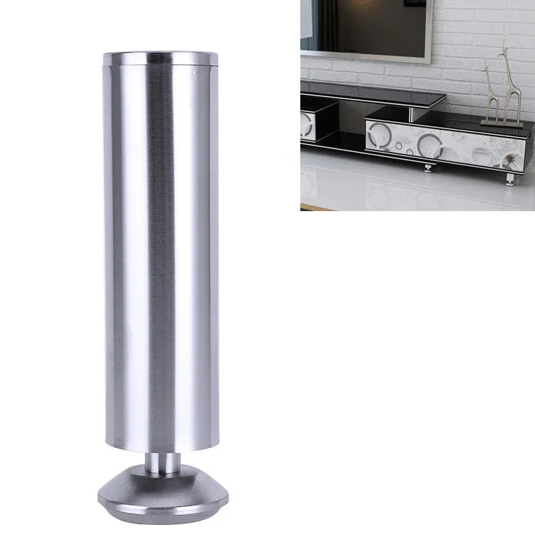 Pé para sofá, móvel ou armário, coluna espessada com acabamento em aço inoxidável escovado, altura: 350mm, 350mm