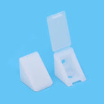 200 PCS Conector de canto espessado em plástico para móveis, suporte de placa em ângulo reto com tampa, Tamanho: S, Tamanho: S
