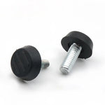 100 PCS Apoio de parafuso ajustável para móveis, M6x18 (Preto), M6x18 (Preto)