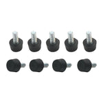 100 PCS Apoio de parafuso ajustável para móveis, M6x15, M6x15