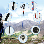 5 Node Portable Foldable Aluminium Alloy Alpenstocks Trekking Poles, Folding Length : 28.5CM, Folding Length : 28.5CM (Black), Folding Length : 28.5CM (Green), Folding Length : 28.5CM (Blue), Folding Length : 28.5CM (Red)