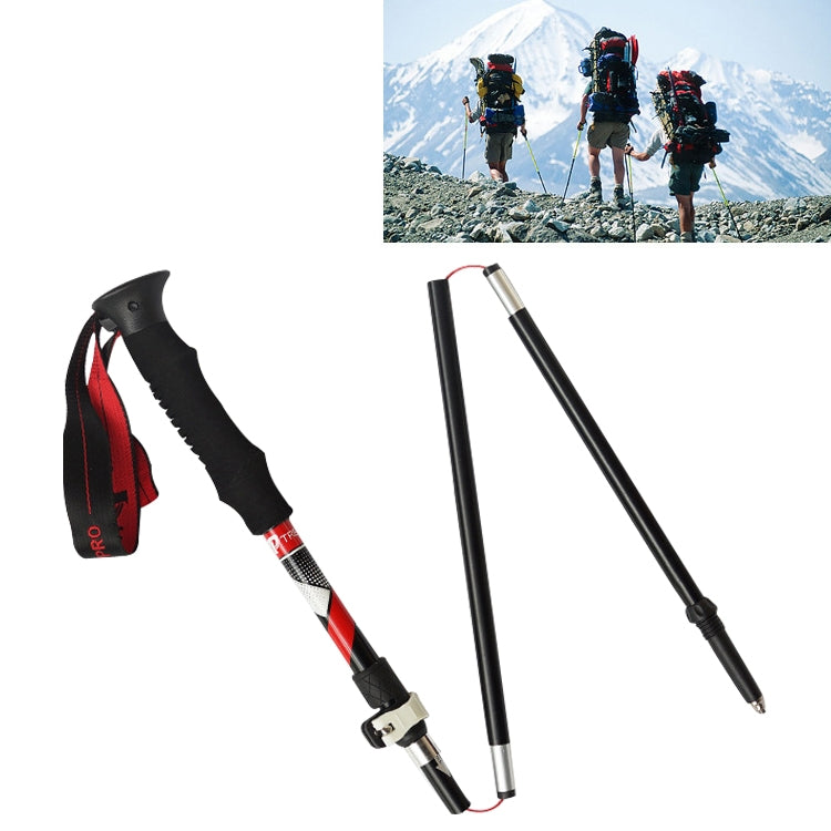 5 Nódulos Bastões de Trekking Dobráveis Portáteis em Liga de Alumínio Alpenstocks, Comprimento Dobrável: 35CM, Comprimento Dobrável: 35CM (Preto), Comprimento Dobrável: 35CM (Verde), Comprimento Dobrável: 35CM (Azul), Comprimento Dobrável: 35CM (Vermelho)