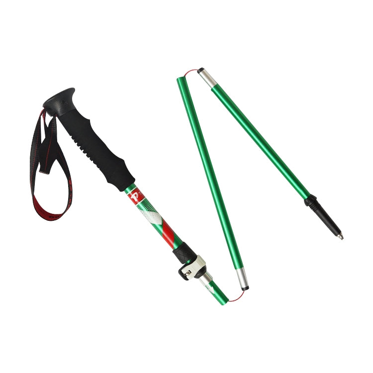 5 Node Portable Foldable Aluminium Alloy Alpenstocks Trekking Poles, Folding Length : 35CM, Folding Length : 35CM (Green), Folding Length : 35CM (Blue), Folding Length : 35CM (Red), Folding Length : 35CM (Black)