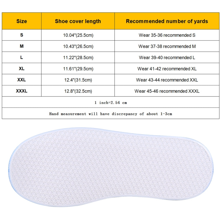 Capa de Sapato de PVC de Moda Antiderrapante Impermeável com Sola Grossa Tamanho: XXXL, XXXL, Tamanho: XXXL