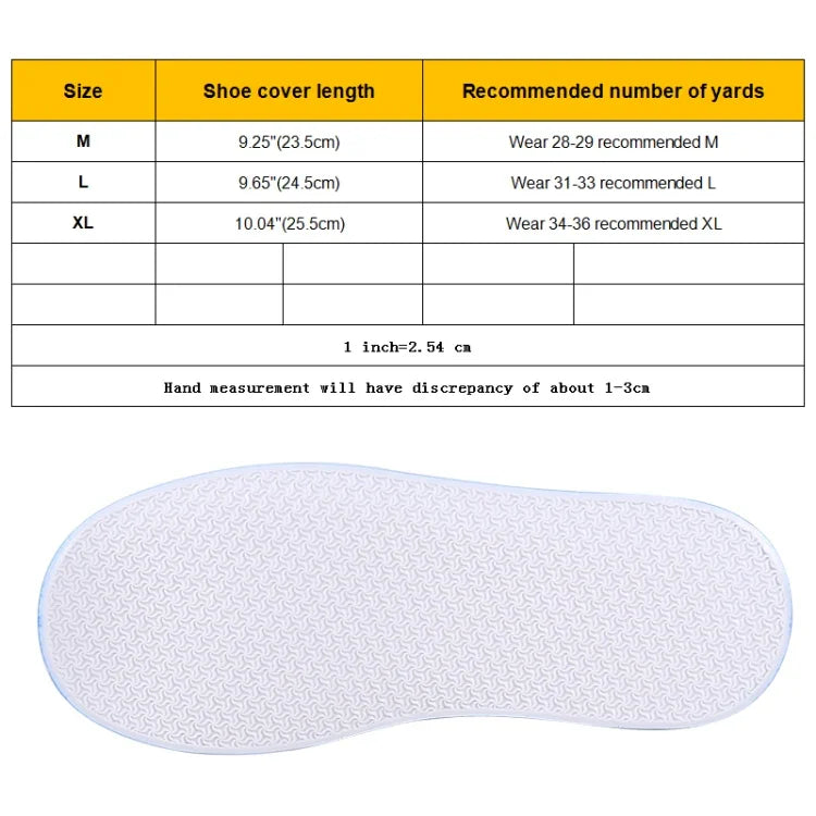 Capa de Sapato Infantil de PVC de Moda Antiderrapante Impermeável com Sola Grossa Tamanho: M, Tamanho: M