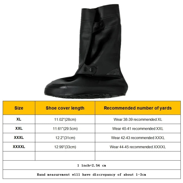 Capa de Sapato para Adulto de Cano Alto à Prova de Chuva e Neve Tamanho: XXL, Tamanho: XXL