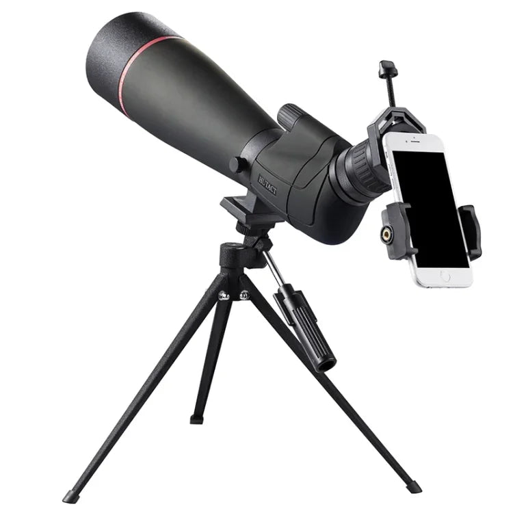 HTK-72 Telescópio Monóculo com Zoom de Visão Noturna de Alta Definição 20x-60x para Camping e Observação de Aves ao Ar Livre, com Tripé, 20 x 60