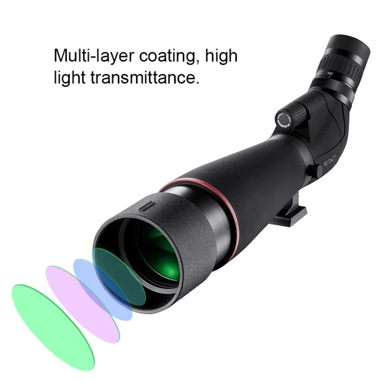 HTK-72 Telescópio Monóculo com Zoom de Visão Noturna de Alta Definição 20x-60x para Camping e Observação de Aves ao Ar Livre, com Tripé, 20 x 60