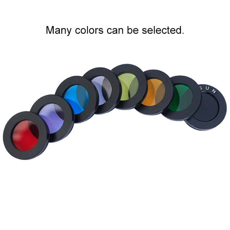Datyson 5P9954 Acessórios para Telescópio Astronómico Filtro Neutro para Planeta, Lua e Nebulosa 1,25 polegadas, Roxo, Vermelho, Amarelo, Preto, Laranja, Rosa, Verde, Azul