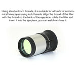 Datyson 5P9973 Filtro UHC para Telescópio Bloqueador de Poluição Luminosa Urbana 1,25 polegadas, Filtro Bloqueador