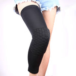 1 PC Suporte Elástico para Joelhos em Lycra Resistente a Colisões, Formato Colmeia, Versão Longa, Tamanho: XL, XL