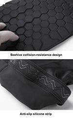 1 PC Suporte Elástico para Joelhos em Lycra Resistente a Colisões, Formato Colmeia, Versão Longa, Tamanho: XL, XL