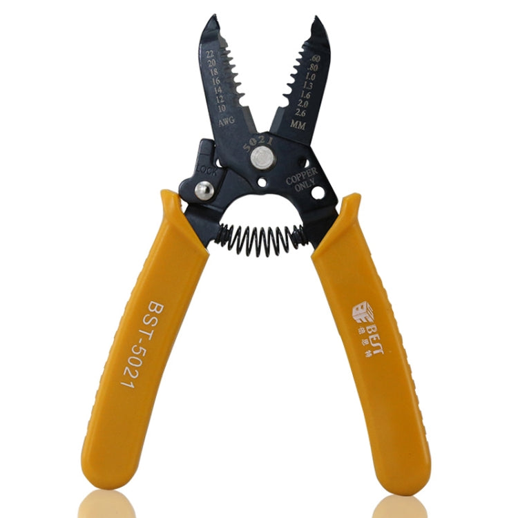 Alicate Portátil BEST-5021 para Cravar e Descarnar Cabos de 0.6 a 2.6mm, BEST-5021