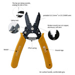 Alicate Portátil BEST-5021 para Cravar e Descarnar Cabos de 0.6 a 2.6mm, BEST-5021