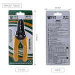 Alicate Portátil BEST-5021 para Cravar e Descarnar Cabos de 0.6 a 2.6mm, BEST-5021