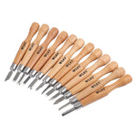 Conjunto WLXY de 12 Cinzéis para Entalhe em Madeira, Ferramentas Básicas para Trabalho Manual com Carimbos de Borracha, WL-9330