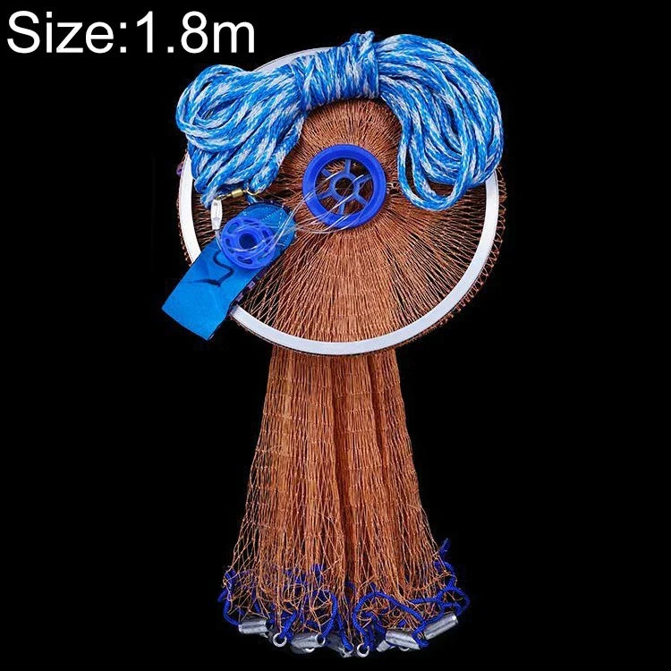 Rede de Pesca com Cordas de Pneu 360 Help Throw, Altura: 1,8m, Cordas de Pneu 360 Help Throw