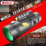 Moge 12x50 Telescópio Monocular Profissional HD Visão Noturna, Moge 12x50