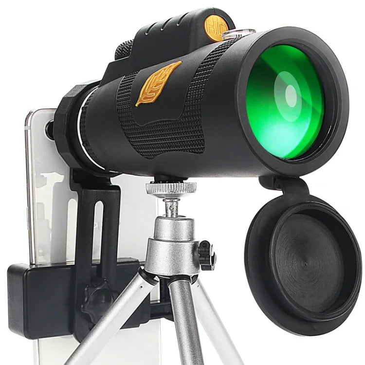 Moge 12x50 Telescópio Monocular Profissional HD Visão Noturna com Tripé, Moge 12x50 com Tripé