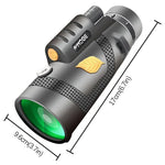 Moge 12x50 Telescópio Monocular Profissional HD Visão Noturna com Tripé, Moge 12x50 com Tripé