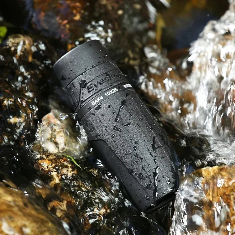 Binóculo Monocular Portátil Eyeskey 10X25 com Campo Amplo e Visão Noturna para Baixa Luminosidade, 10X25