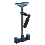 PULUZ Estabilizador Manual em Fibra de Carbono 38,5-61cm para DSLR & DV Vídeo Digital & Câmaras, Capacidade: 0,5-3kg, P60T Azul, P60T Vermelho