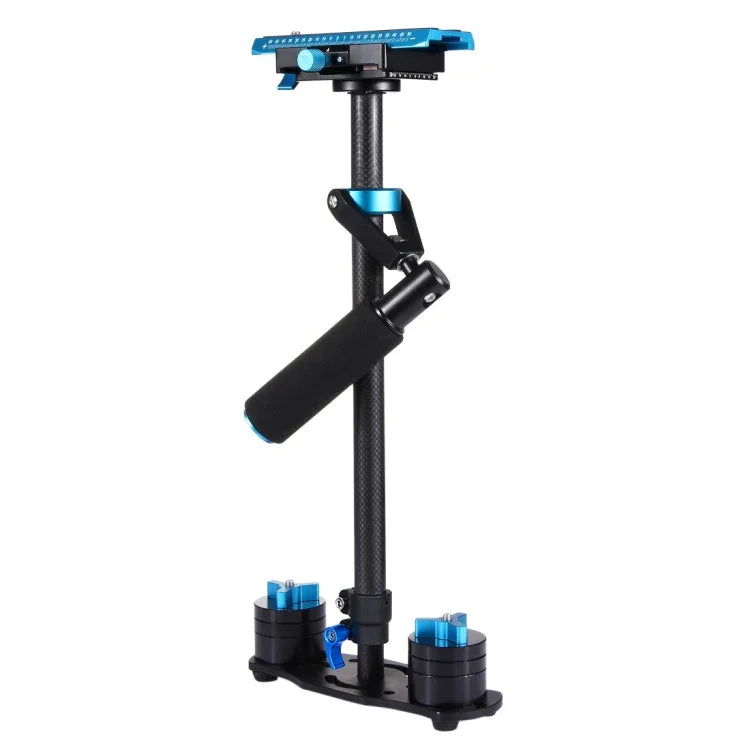 PULUZ Estabilizador Manual em Fibra de Carbono 38,5-61cm para DSLR & DV Vídeo Digital & Câmaras, Capacidade: 0,5-3kg, P60T Azul, P60T Vermelho