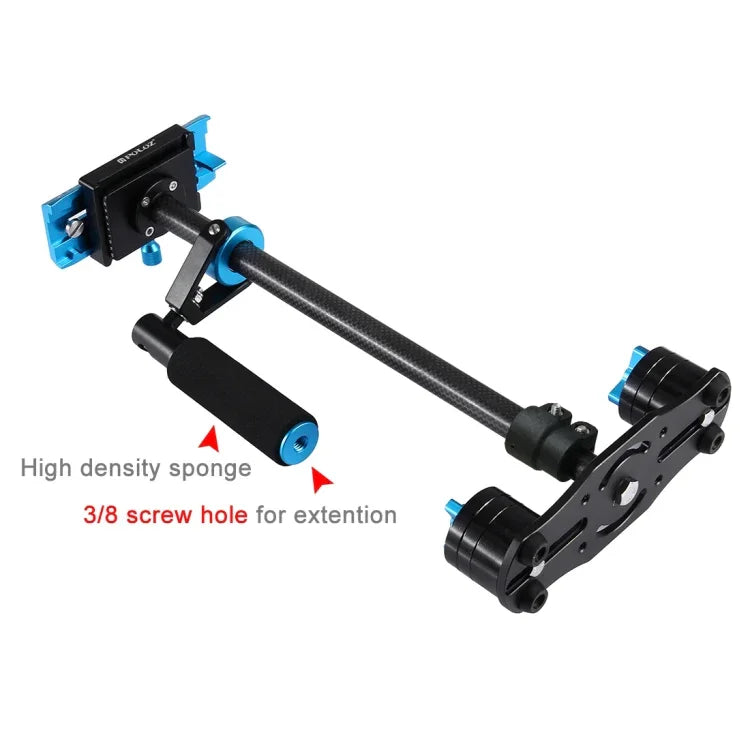 PULUZ Estabilizador Manual em Fibra de Carbono 38,5-61cm para DSLR & DV Vídeo Digital & Câmaras, Capacidade: 0,5-3kg, P60T Azul, P60T Vermelho