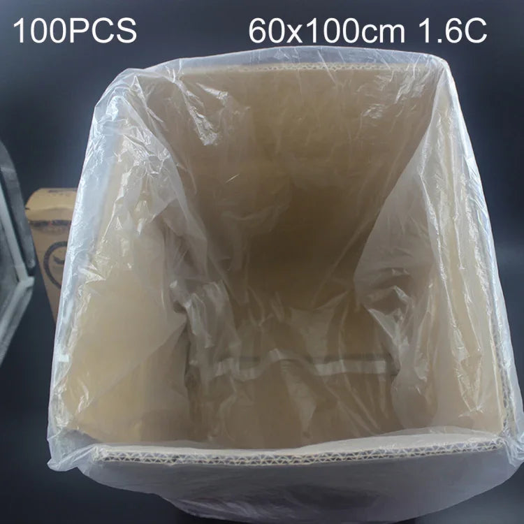 100 PCS Sacos de Embalagem de Plástico PE à Prova de Pó e Humidade, Tamanho: 60cm x 100cm, 60cm x 100cm
