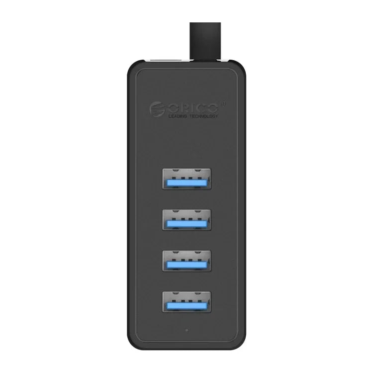 ORICO W5P-U3-30 Hub de Secretária USB 3.0 com 4 Portas e Cabo Micro USB de 30cm para Alimentação, W5P-U3-30 Preto