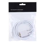 Cabo Adaptador Mini DisplayPort Macho para VGA Macho de 1,8m