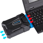 Base de arrefecimento silenciosa Ice Troll III para portátil gaming com ventoinha turbo de extração de ar e radiador de calor, com cabo USB apropriado