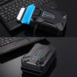 Base de arrefecimento silenciosa Ice Troll III para portátil gaming com ventoinha turbo de extração de ar e radiador de calor, com cabo USB apropriado