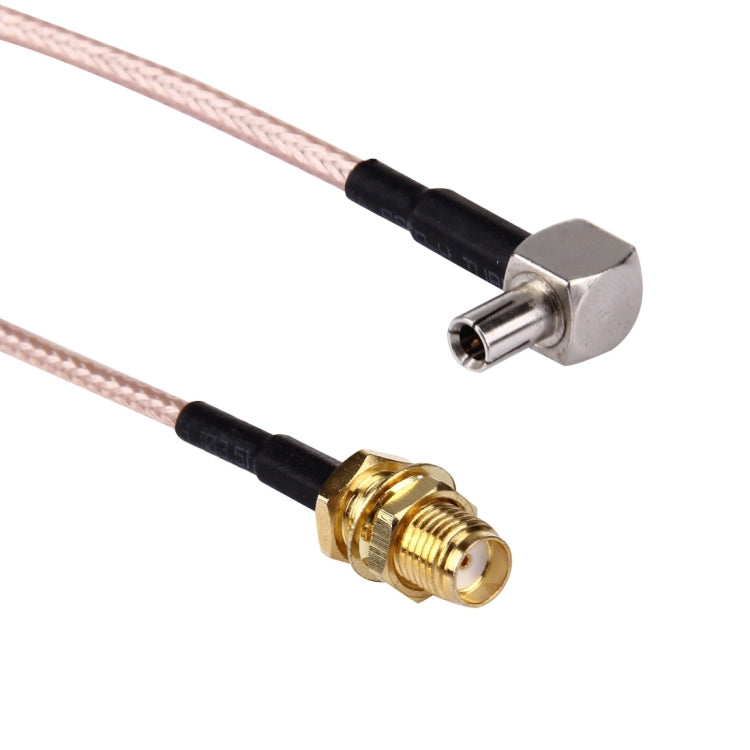 Cabo TS9 Macho para SMA Fêmea de 15cm, SMA Fêmea