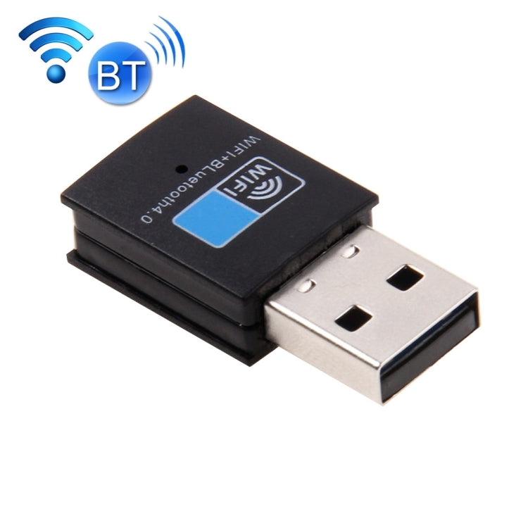 Adaptador Sem Fios USB 2 em 1 Bluetooth 4.0 + 150Mbps 2.4GHz WiFi