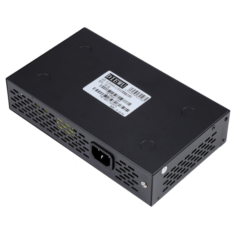 Comutador POE de 8 Portas 10/100Mbps IEEE802.3af Power Over Ethernet para Câmera IP, Telefone VoIP, Dispositivos AP, 8 Portas Preto
