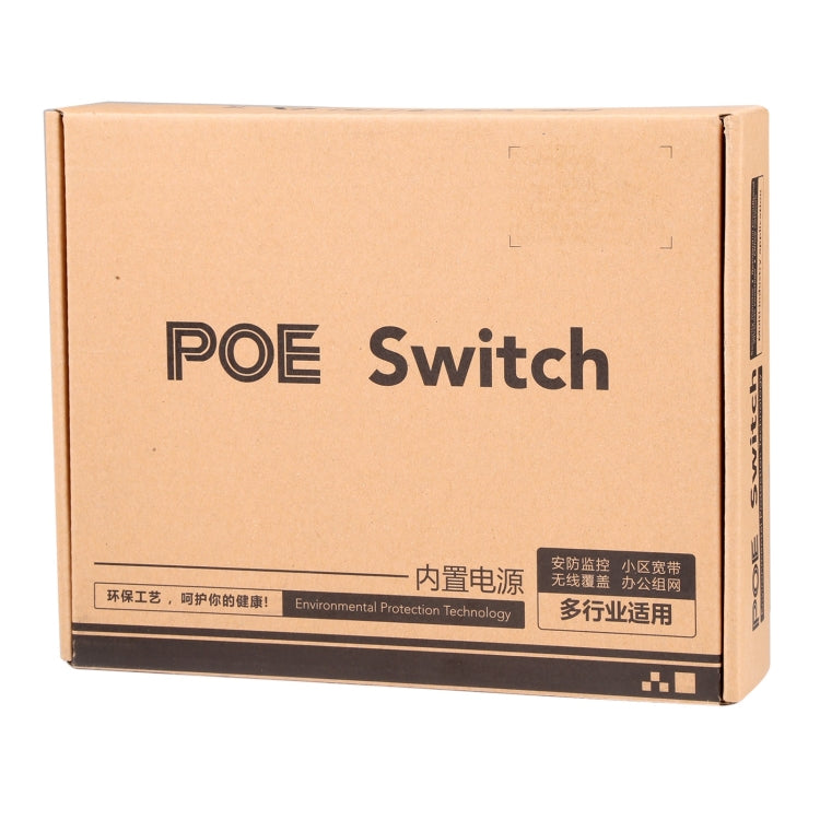 Comutador POE de 8 Portas 10/100Mbps IEEE802.3af Power Over Ethernet para Câmera IP, Telefone VoIP, Dispositivos AP, 8 Portas Preto