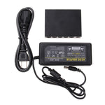 Comutador POE de 5 Portas 10/100Mbps IEEE802.3af Power Over Ethernet para Câmera IP, Telefone VoIP, Dispositivos AP, 5 Portas Preto