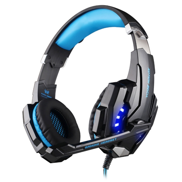 KOTION EACH G9000 Auscultadores para Jogos com Microfone de 3.5mm, Luz LED para Portátil / Tablet / Telemóveis, Comprimento do Cabo: Cerca de 2.2m, G9000