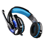 KOTION EACH G9000 Auscultadores para Jogos com Microfone de 3.5mm, Luz LED para Portátil / Tablet / Telemóveis, Comprimento do Cabo: Cerca de 2.2m, G9000